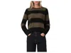 Allsaints Lou Brushed Stripe Sweater In Black