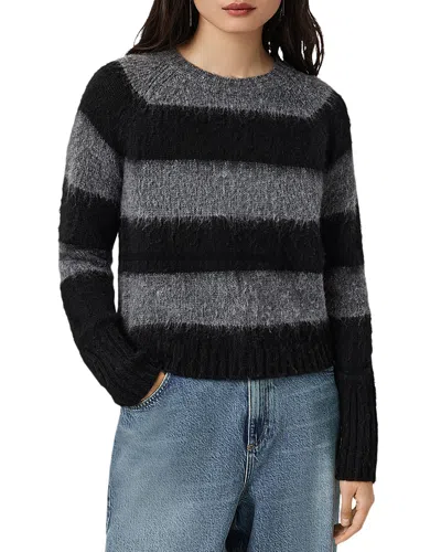 Allsaints Lou Striped Sparkle Jumper In Multi