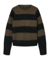 Allsaints Lou Brushed Stripe Sweater In Multi