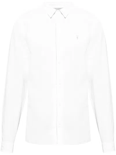 Allsaints Lovell Ramskull Shirt In White