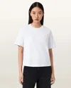 Allsaints Lover Lisa Embroidered T-shirt In White