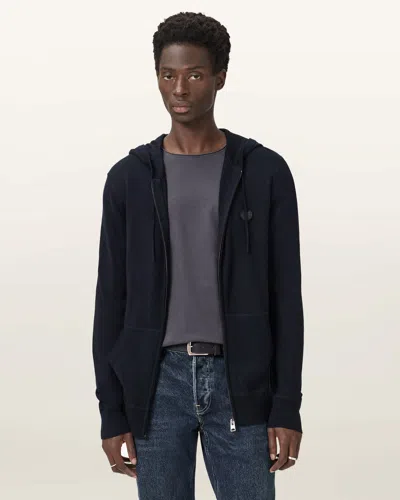 ALLSAINTS MAIN: 100% MERINO WOOL LOVER MERINO ZIP HOODIE