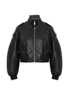 Allsaints Leather Lowden Leather Jacket In Black