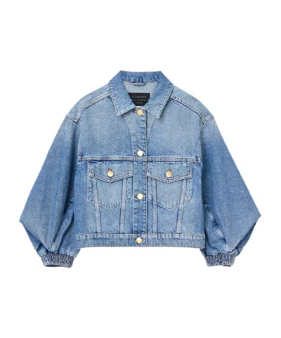 ALLSAINTS LUCA CROPPED DENIM JACKET