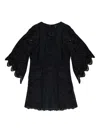 Allsaints Luci Broderie Mini Dress In Black