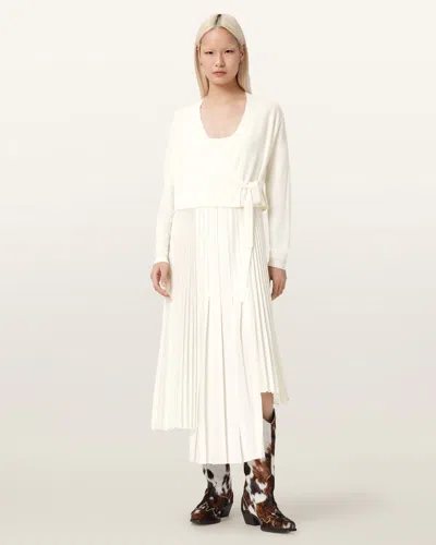 Allsaints Lucille 2-in-1 Dress In White
