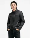 Allsaints Luck Leather Jacket In Black
