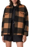 Allsaints Luella Check Shirt Jacket In Multi
