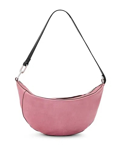 Allsaints Luna Leather Shoulder Bag In Pink