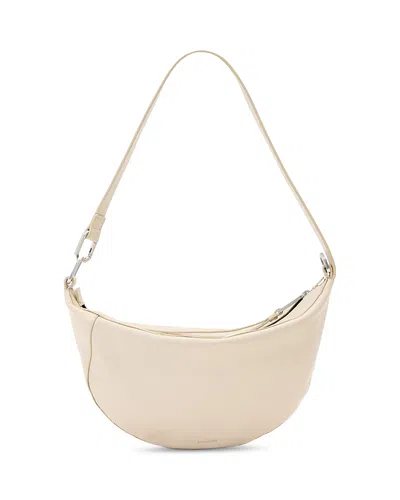 Allsaints Luna Micro Leather Shoulder Bag In Neutral