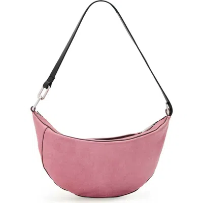 Allsaints Leather Luna Leather Shoulder Bag In Pink