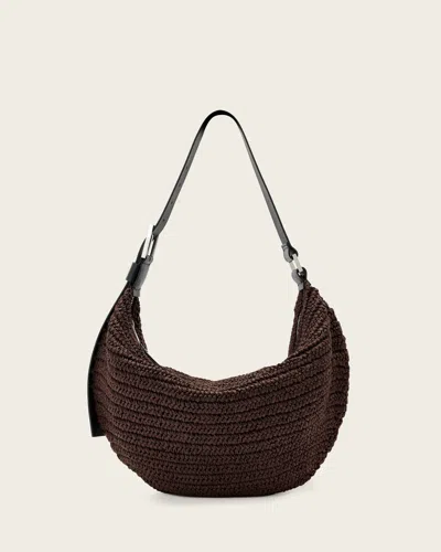 Allsaints Luna Paper Shoulder Bag In Green