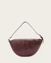 Allsaints Luna Slouchy Leather Shoulder Bag In Red