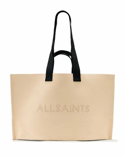 Allsaints Lutece Large Tote Bag In Brown