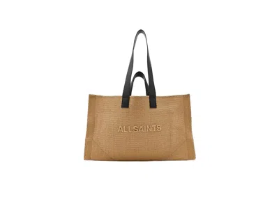 Allsaints Lutece Paper Tote Handbags Biscuit Brown: One Size