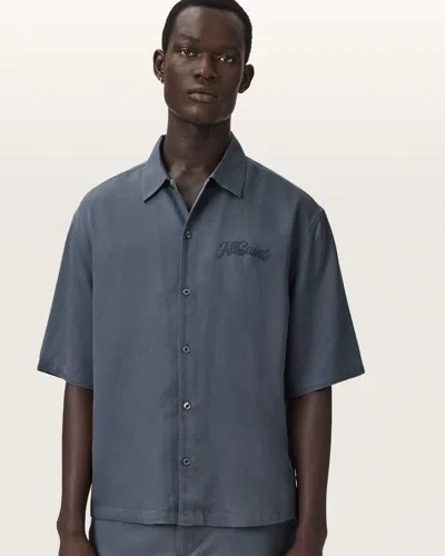 Allsaints Lyocell Circe Oversized Short Sleeve Shirt