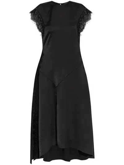 Allsaints Lyra Midi Dress In Black