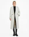 Allsaints Mabel Double Breasted Oversized Coat In Desert White
