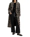 Allsaints Mabel Leppo Shearling Coat In Leopard Brown