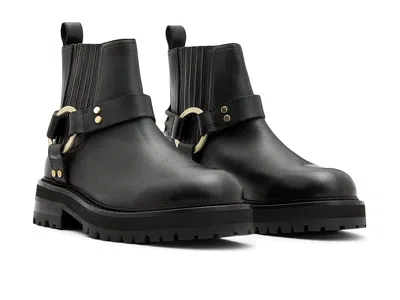 Allsaints Maddie Biker Boots In Black