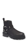 Allsaints Maddie Lug Sole Biker Boot In Black