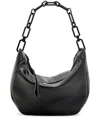 Allsaints Mini Madea Chain Handle Leather Shoulder Bag In Black