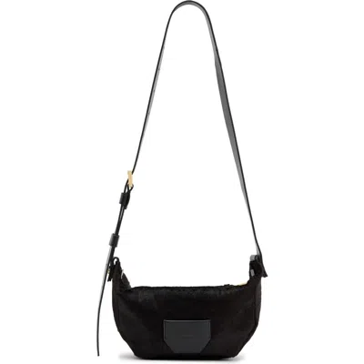 Allsaints Madea Luxury Genuine Calf Hair Crossbody Bag In Deep Burnt Red
