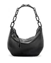 Allsaints Mini Madea Chain Handle Leather Shoulder Bag In Black
