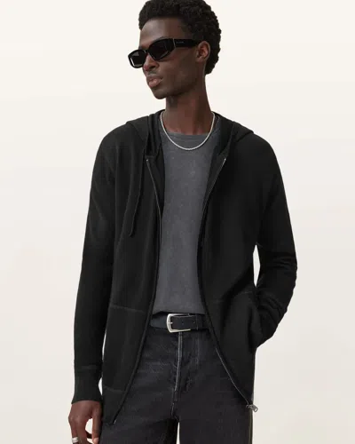 Allsaints Maes Merino Zip Up Hoodie
