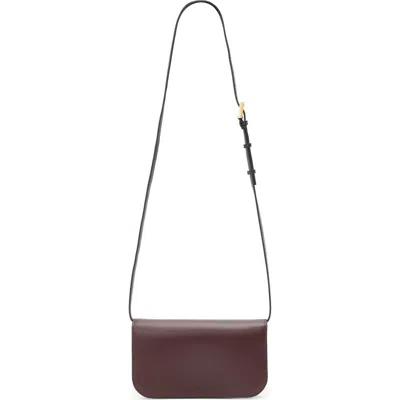 Allsaints Maeve Leather Crossbody Wallet In Brown
