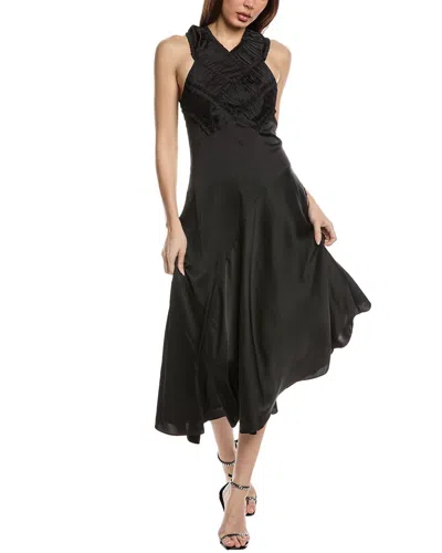 Allsaints Mahree Midi Dress In Black