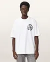 Allsaints Anatomica Oversized T-shirt In White