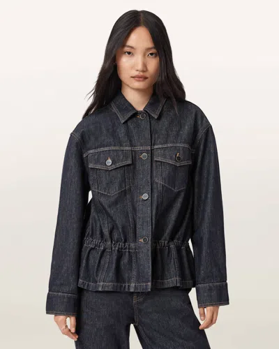 ALLSAINTS MAIN: 100% COTTON DENBY DENIM TRUCKER JACKET