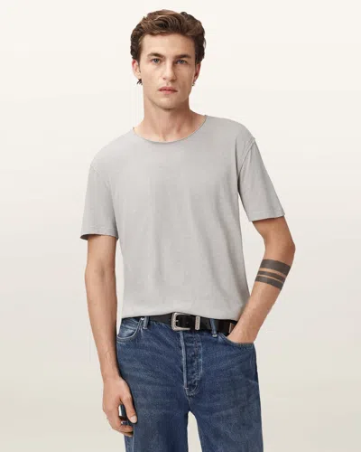 Allsaints Figure Crew Neck T-shirt In Gray