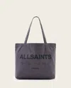 Allsaints Future Cotton Tote Bag In Blue