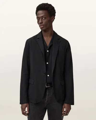 Allsaints Hanbury Slim Fit Blazer In Black