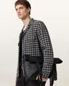 Allsaints Horton Button Down Shirt In Black
