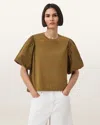 Allsaints Main: 100% Cotton (organically Grown); Back: 100% Cotton Jess Relaxed Voluminous T-shirt
