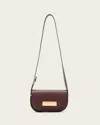 Allsaints Main: 100% Cow Leather Etta Leather Satchel Crossbody Bag In Red
