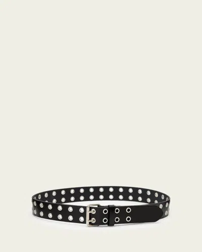 Allsaints Iryna Leather Double Belt In Multi