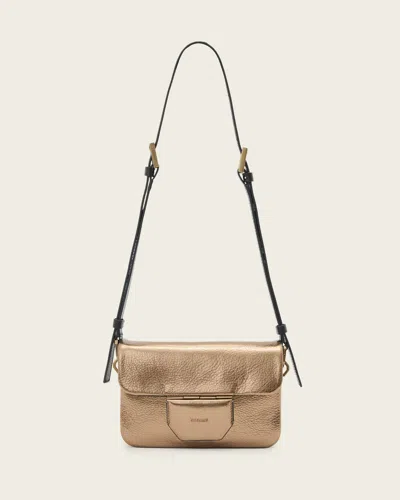 Allsaints Main: 100% Cow Leather Jupiter Leather Crossbody Bag