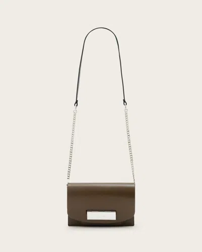 Allsaints Main: 100% Goat Leather Etta Leather Clutch