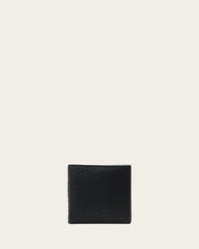 Allsaints Main: 100% Lamb Leather Delph Haven Leather Wallet In Black