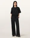 Allsaints Main: 100% Organic Cotton Zanda Baggy Fit Joggers In Black