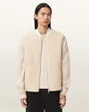 Allsaints Main: 100% Polyester Otis Sherpa Boxy Vest In White