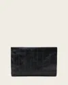 Allsaints Main: 100% Sheep Leather Bettina Leather Clutch Bag In Black