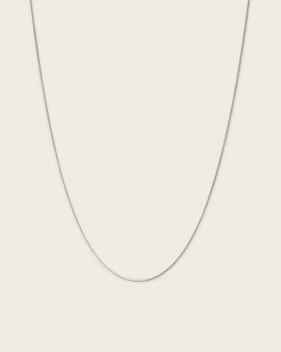 Allsaints Main: 100% Sterling Silver Axl Curb Sterling Silver Chain Necklace