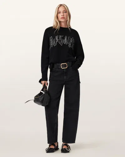 Allsaints Main: 31% Merino Wool In Black