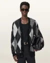 Allsaints Bower Oversized Cardigan In Black