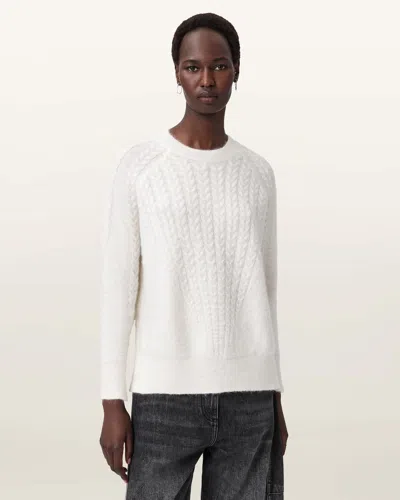 Allsaints Main: 33% Mohair In White